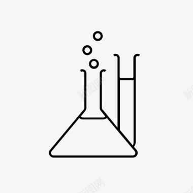 爆炸科学化学实验图标图标