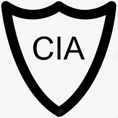 安全黑线框中情局安全黑线图标图标