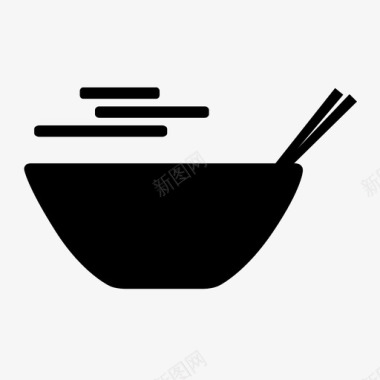 采购产品碗和筷子碗和筷子鸡肉图标图标