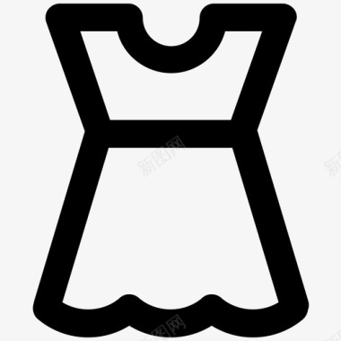 童装太阳裙背带裙图标图标