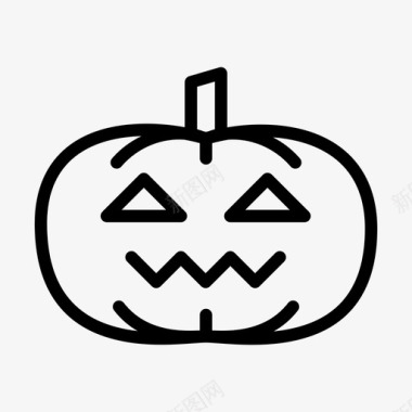 万圣节海报装饰jackolanternjacko灯笼恐怖图标图标