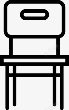 餐椅单人座位图标图标