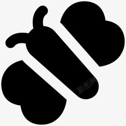 爱情印记心翼蝴蝶大印记图标高清图片