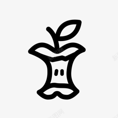 苹果核种子核图标图标