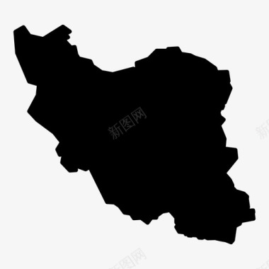 矢量导航地图伊朗核导航图标图标