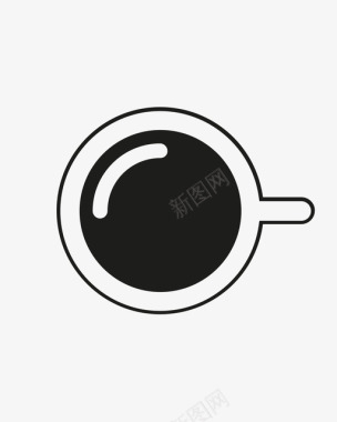 黑咖啡好咖啡白咖啡图标图标