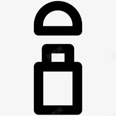 护发素护发素衣服大胆的线条图标图标