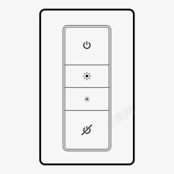 物联网开关色调调光器光开关物联网图标高清图片