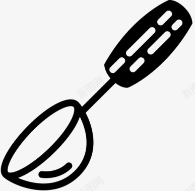 勺餐厅金属图标图标