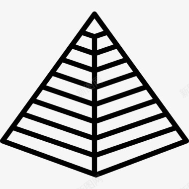 古代农耕金字塔古代建筑图标图标