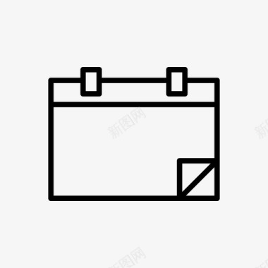 黑色的愣愣日历日历好日历普通日历图标图标