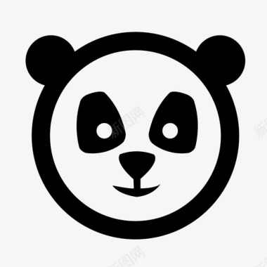 树木熊猫亚洲竹子图标图标
