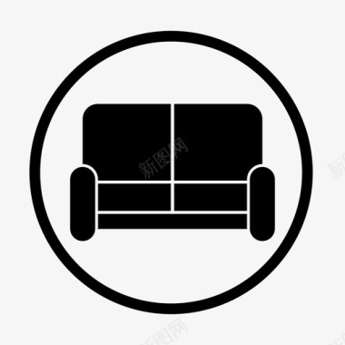 男人的谈话采购产品沙发家具照明和男人配件图标图标