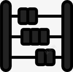 旧算盘算盘数学助手数学仪器图标高清图片