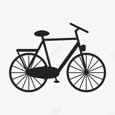 自行车脚踏车骑自行车图标图标
