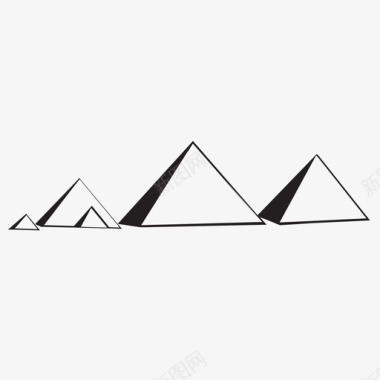 金字塔结构埃及金字塔结构法老图标图标