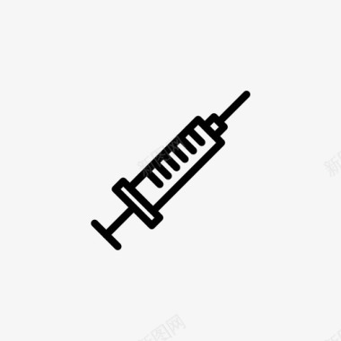 矢量药品注射器血液医生图标图标