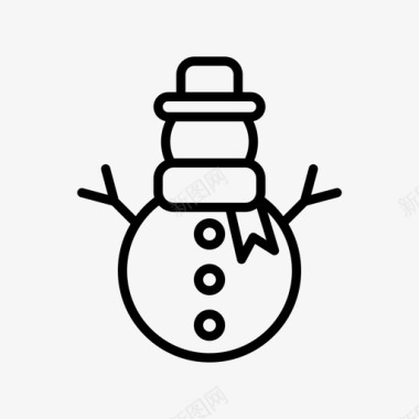 冬天的雪人雪人雪女白雪图标图标