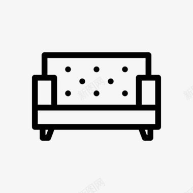 沙发精致沙发好沙发图标图标