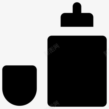 护发素护发素衣服大胆的固体图标图标