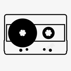 音频盒式磁带盒式磁带音频cd图标高清图片