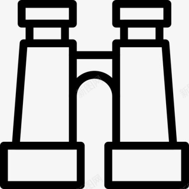 双筒望远镜搜索远距离图标图标