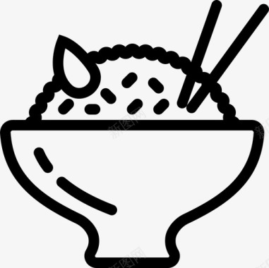 吃食物的舌头亚洲米饭寿司美食图标图标