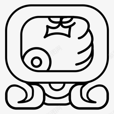 摩尼符号玛雅历法图标图标