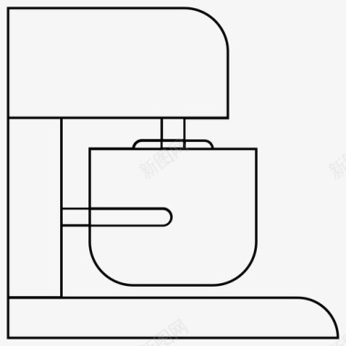 咖啡烘焙立式搅拌机果汁食品搅拌机图标图标