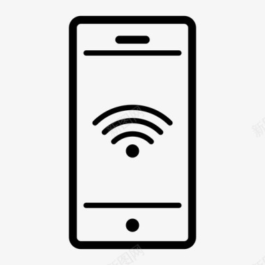 保留智能手机wifi网络技术图标图标