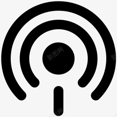WIFI信号格wifi无线wifi塔图标图标