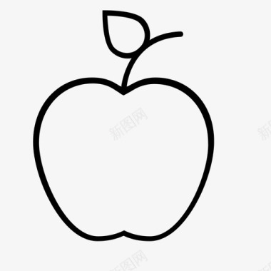 红色苹果牌子苹果咀嚼教育图标图标