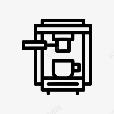 咖啡机免抠图片浓缩咖啡机咖啡因咖啡图标图标