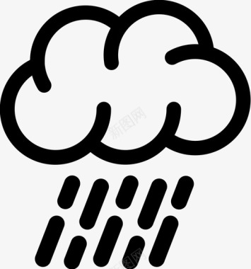 包金币雨雨水风暴图标图标