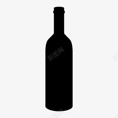 酒瓶酒瓶白葡萄酒年份酒图标图标