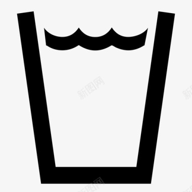 水杯玻璃杯水图标图标