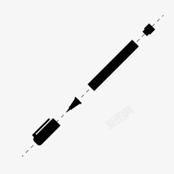 技术分解笔器具技术图纸图标高清图片