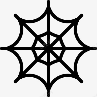 蜘蛛网丝线对称图标图标