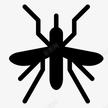 蚊子吸血鬼臭虫图标图标