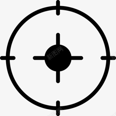目标十字线符号射击图标图标