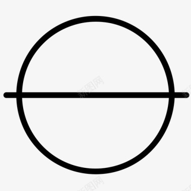 线穿过圆直线穿过圆切片图标图标