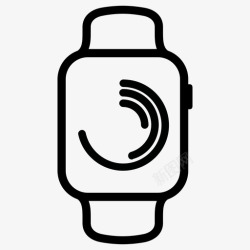 锻炼的苹果智能手表搜索外出图标高清图片
