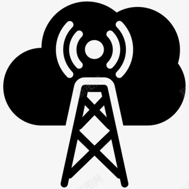 无线网云网络无线互联网速度图标图标