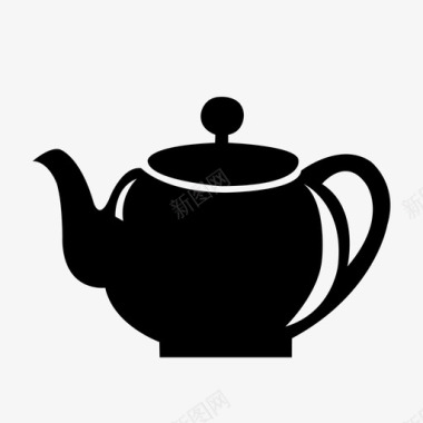 茶壶陶瓷优雅图标图标