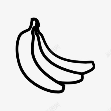 树香蕉猴子情感图标图标