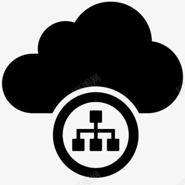 百度云服务器云存储服务器保存图标图标