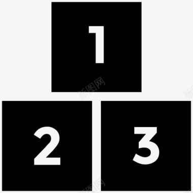 奖牌台教育坚实的偶像图标图标