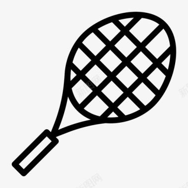 玩耍网球拍运动娱乐图标图标