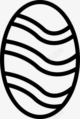彩绘鸡蛋复活节彩蛋装饰彩蛋垂死的彩蛋图标图标