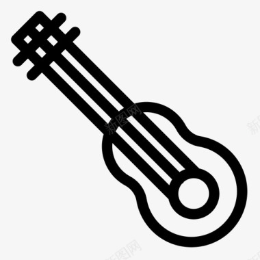 吉他乐器琵琶图标图标